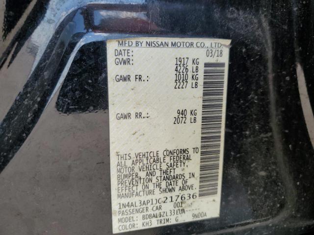 1N4AL3AP1JC217636 - 2018 NISSAN ALTIMA 2.5 黑色 照片 13