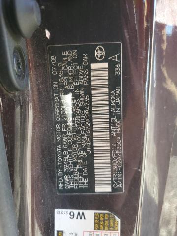 JTKDE167290284735 - 2009 TOYOTA SCION TC MAROON photo 12