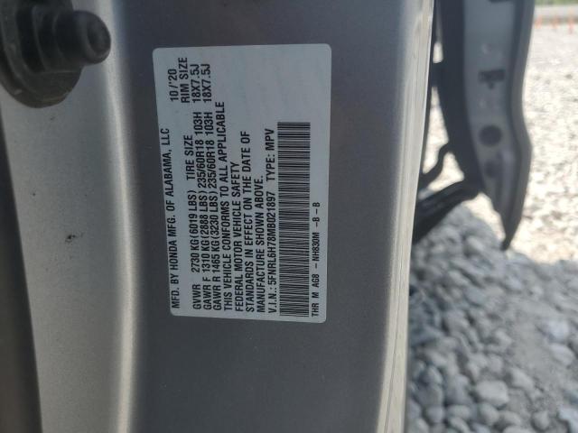 5FNRL6H78MB021897 - 2021 HONDA ODYSSEY EXL 银色 照片 13
