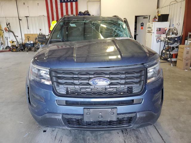 1FM5K8AR9KGA12178 - 2019 FORD EXPLORER POLICE INTERCEPTOR BLUE photo 5