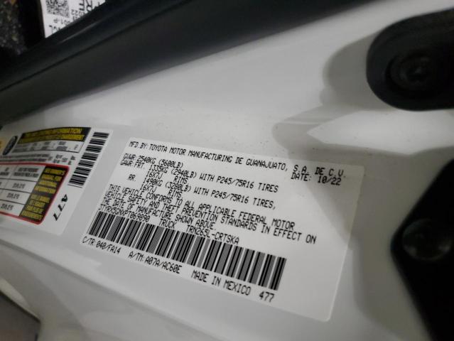 3TYRX5GNXPT069890 - 2023 TOYOTA TACOMA ACCESS CAB თეთრი ფოტო 12