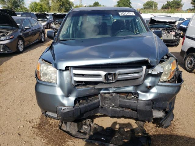 2HKYF18127H502526 - 2007 HONDA PILOT LX TURQUOISE photo 5