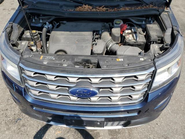 1FM5K8D80HGE31287 - 2017 FORD EXPLORER XLT BLUE photo 12