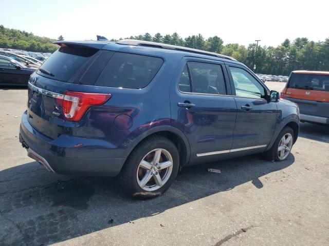 1FM5K8D80HGE31287 - 2017 FORD EXPLORER XLT BLUE photo 3
