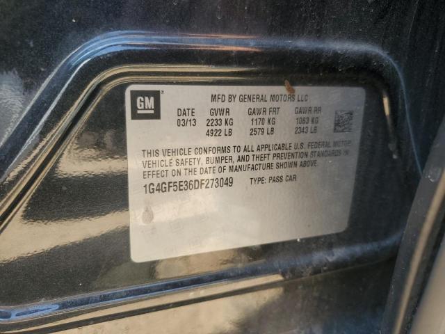 1G4GF5E36DF273049 - 2013 BUICK LACROSSE PREMIUM Grau Foto 13