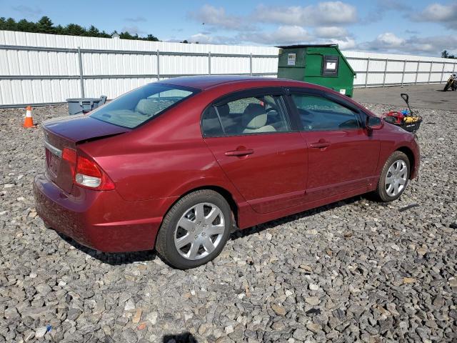 2HGFA1F58BH549798 - 2011 HONDA CIVIC LX RED photo 3