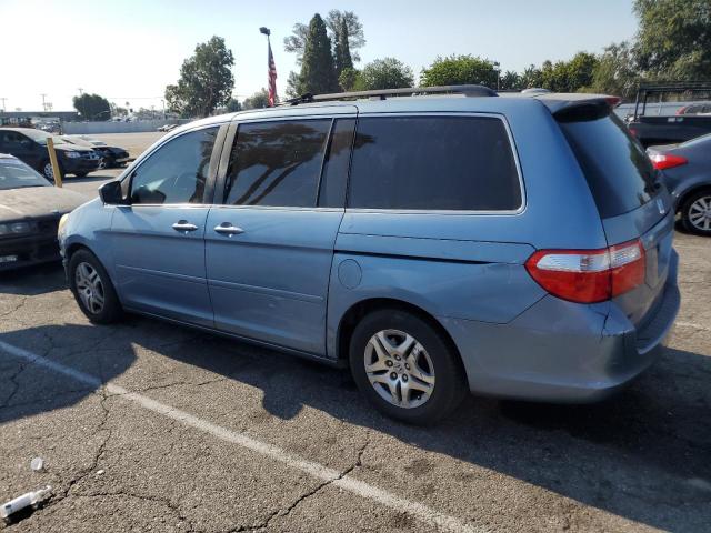 5FNRL38777B125414 - 2007 HONDA ODYSSEY EXL BLUE photo 2