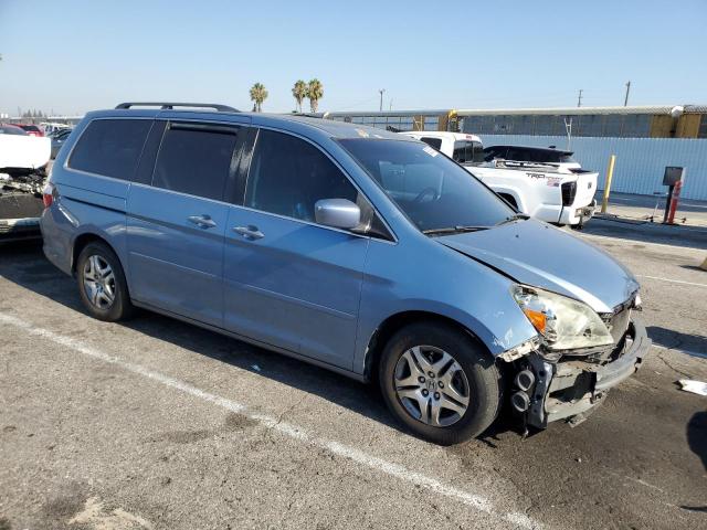 5FNRL38777B125414 - 2007 HONDA ODYSSEY EXL BLUE photo 4