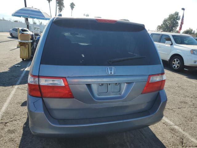 5FNRL38777B125414 - 2007 HONDA ODYSSEY EXL BLUE photo 6