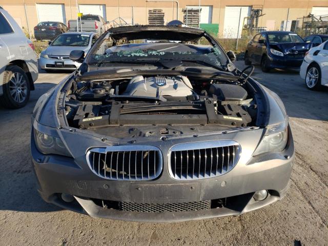 WBAEK73465B325350 - 2005 BMW 645 CI AUTOMATIC GRAY photo 5