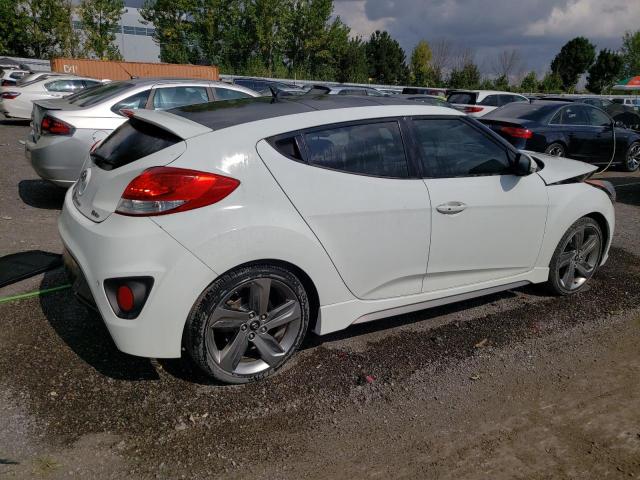 KMHTC6AE5DU086515 - 2013 HYUNDAI VELOSTER TURBO WHITE photo 3