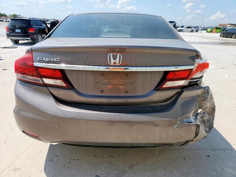 2HGFB2F93DH549474 - 2013 HONDA CIVIC EXL GRAY photo 6