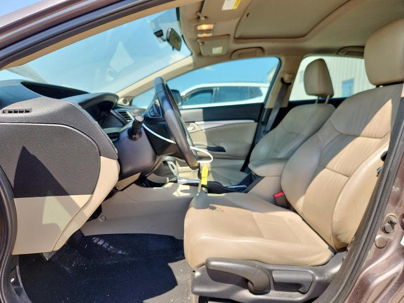 2HGFB2F93DH549474 - 2013 HONDA CIVIC EXL GRAY photo 7