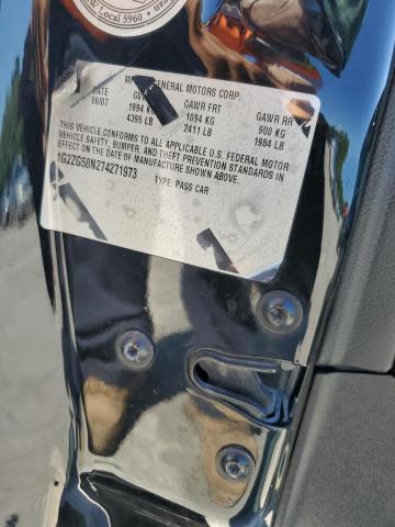 1G2ZG58N274271973 - 2007 PONTIAC G6 BASE BLACK photo 12