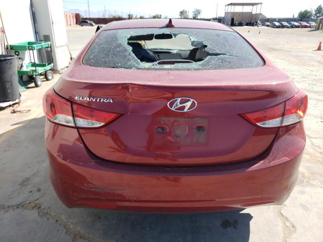 KMHDH4AE5DU637102 - 2013 HYUNDAI ELANTRA GLS BURGUNDY photo 6