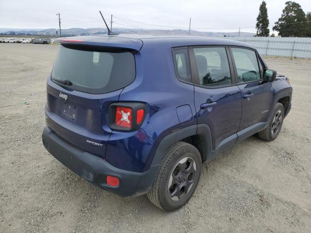 ZACCJBAT9GPC79435 - 2016 JEEP RENEGADE SPORT BLUE photo 3