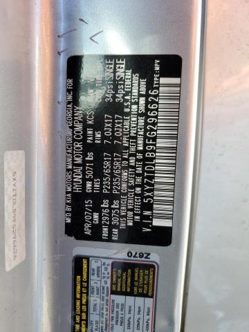 5XYZTDLB9FG296626 - 2015 HYUNDAI SANTA FE SPORT ვერცხლისფერი ფოტო 14