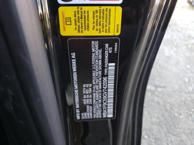 WBA1F9C59GV742096 - 2016 BMW 228 I SULEV BLACK photo 12