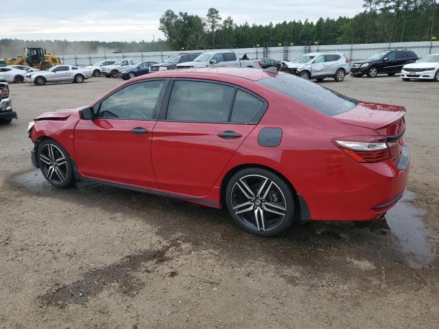 1HGCR2F5XGA038942 - 2016 HONDA ACCORD SPORT RED photo 2