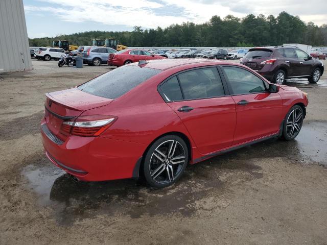 1HGCR2F5XGA038942 - 2016 HONDA ACCORD SPORT RED photo 3