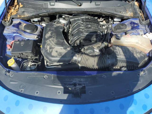 2C3CDXBG1NH225135 - 2022 DODGE CHARGER SXT BLUE photo 11