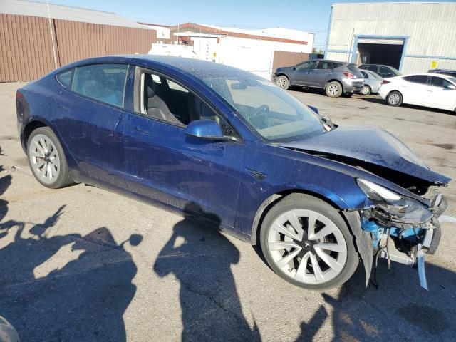 5YJ3E1EB3PF386777 - 2023 TESLA MODEL 3 BLUE photo 4