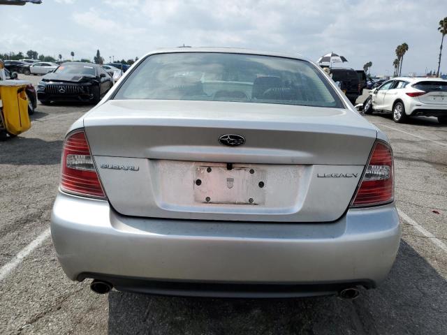 4S3BL626767220613 - 2006 SUBARU LEGACY 2.5I LIMITED SILVER photo 6