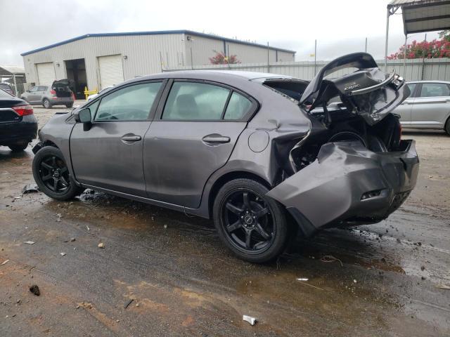 2HGFB2F50FH565101 - 2015 HONDA CIVIC LX فحمي صورة 2