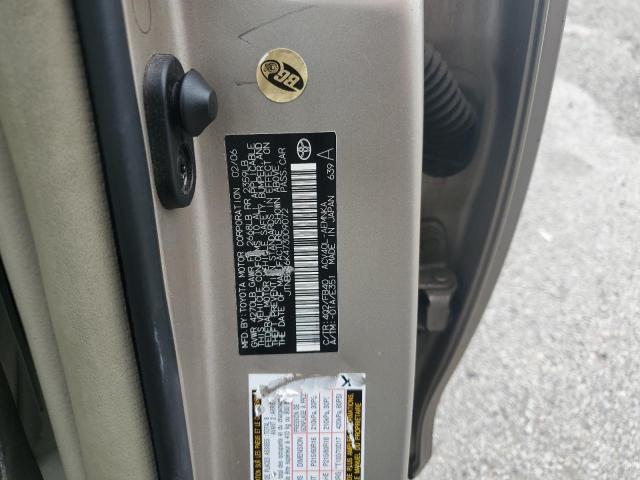 JTNBE46K473009072 - 2007 TOYOTA CAMRY CE ბეჟი ფოტო 12