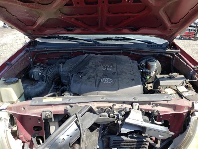 5TETU62N55Z110997 - 2005 TOYOTA TACOMA PRERUNNER ACCESS CAB RED photo 11