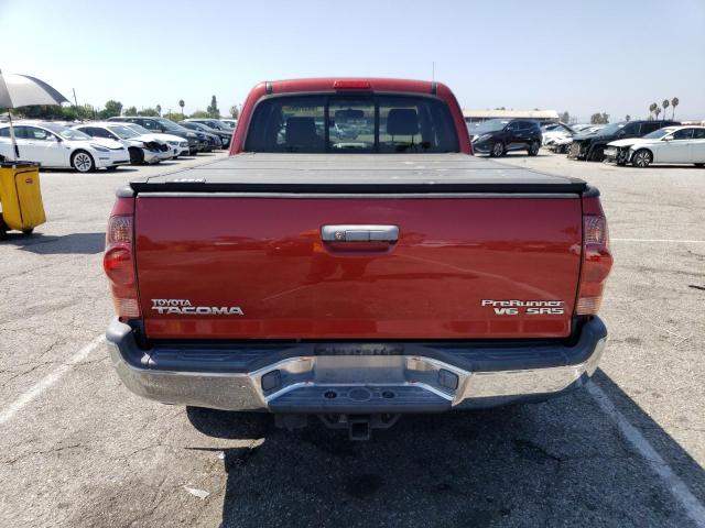 5TETU62N55Z110997 - 2005 TOYOTA TACOMA PRERUNNER ACCESS CAB RED photo 6