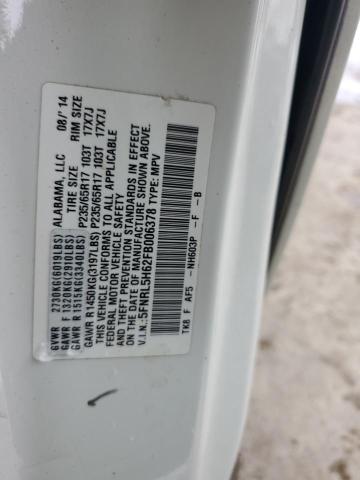 5FNRL5H62FB006378 - 2015 HONDA ODYSSEY EXL 白色 照片 13