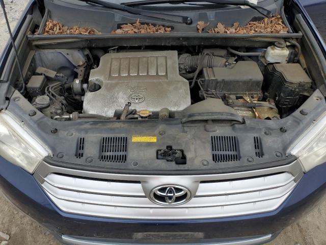 5TDBK3EH0CS098130 - 2012 TOYOTA HIGHLANDER BASE ლურჯი ფოტო 12