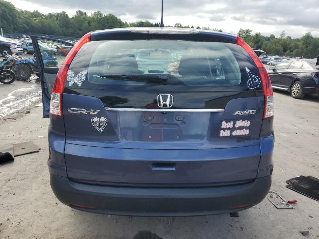 2HKRM4H37EH707253 - 2014 HONDA CR-V LX BLUE photo 6