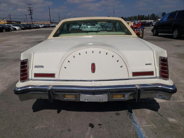 9Y89S641653 - 1979 LINCOLN MARK LT WHITE photo 6