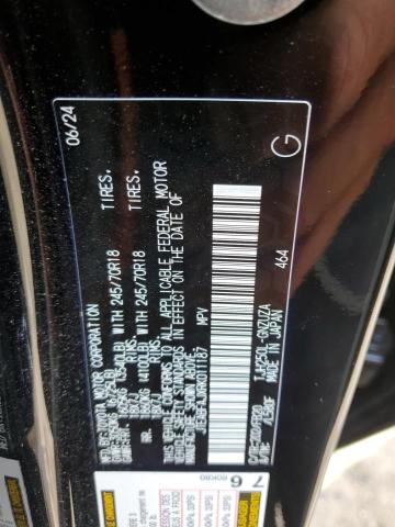 JTEABFAJXRK011187 - 2024 TOYOTA LAND CRUIS BASE შავი ფოტო 12