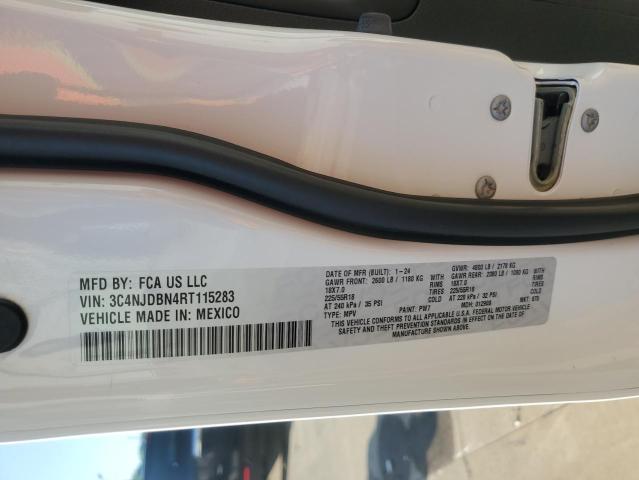 3C4NJDBN4RT115283 - 2024 JEEP COMPASS LATITUDE WHITE photo 14