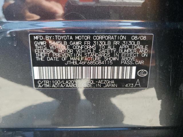 JTHBL46F685084115 - 2008 LEXUS LS 460 GRAY photo 13