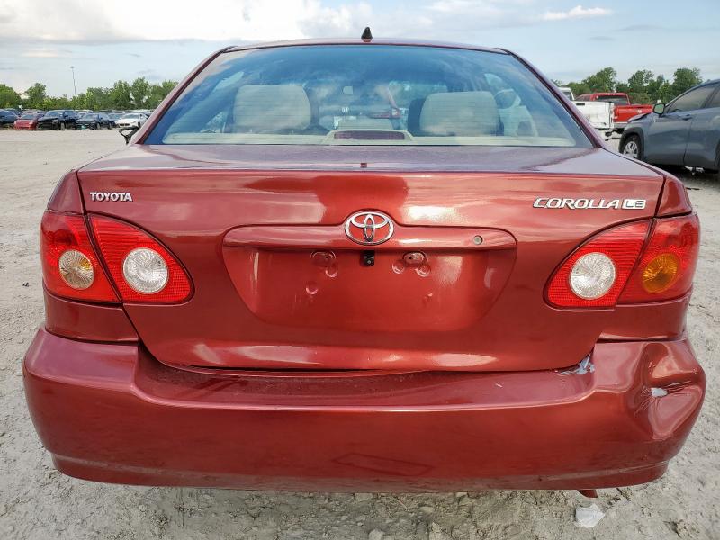 1NXBR32EX7Z768124 - 2007 TOYOTA COROLLA CE RED photo 6