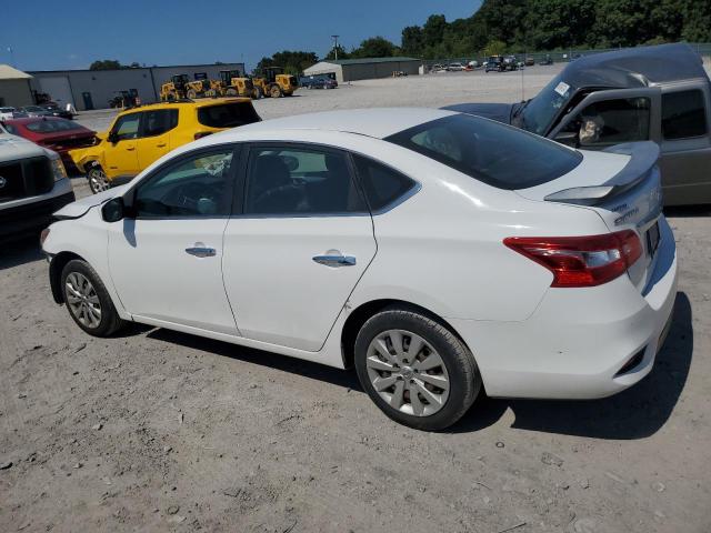 3N1AB7AP6KY320616 - 2019 NISSAN SENTRA S WHITE photo 2