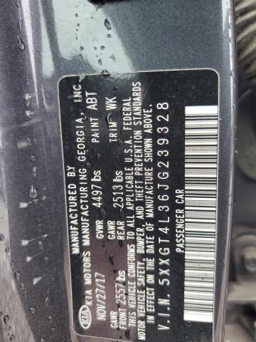 5XXGT4L36JG239328 - 2018 KIA OPTIMA LX CHARCOAL photo 12