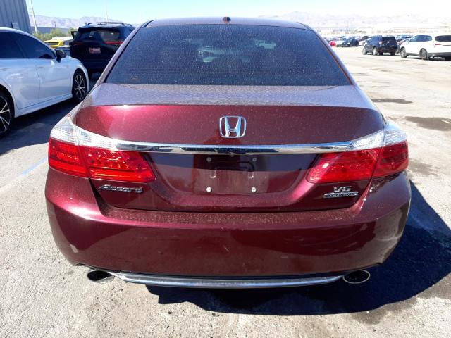 1HGCR3F91FA034124 - 2015 HONDA ACCORD TOURING BURGUNDY photo 6