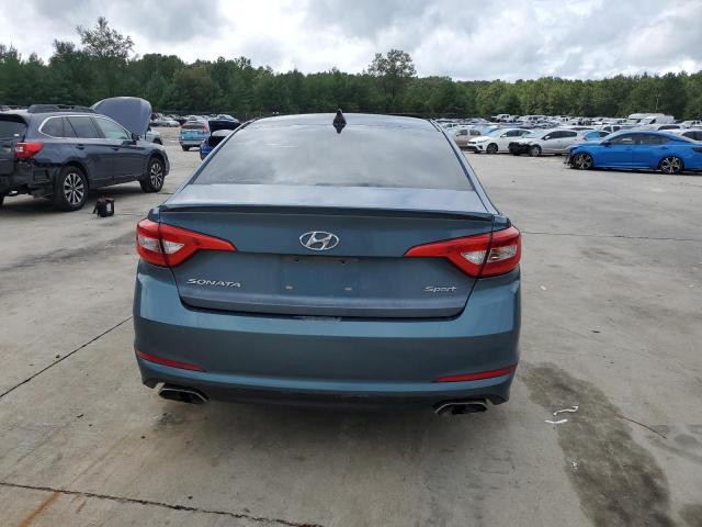 5NPE34AF1FH079407 - 2015 HYUNDAI SONATA SPORT BLUE photo 6