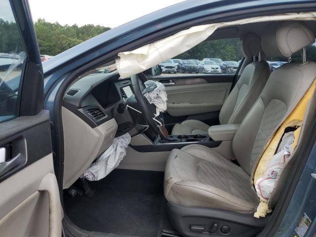 5NPE34AF1FH079407 - 2015 HYUNDAI SONATA SPORT BLUE photo 7