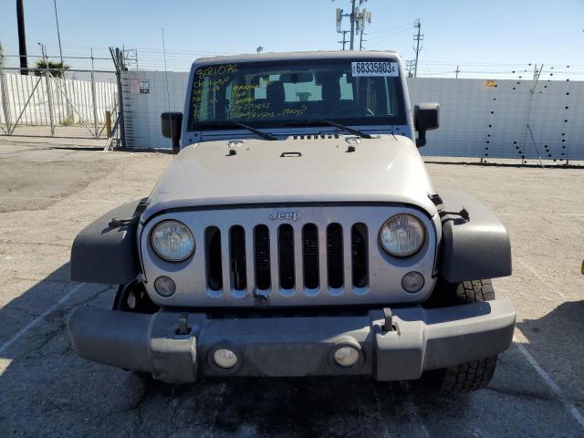 1C4AJWAG1FL687884 - 2015 JEEP WRANGLER SPORT GRAY photo 5