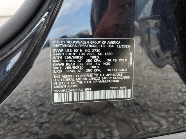 1V2HR2CA9PC521654 - 2023 VOLKSWAGEN ATLAS SE Чорний фото 14