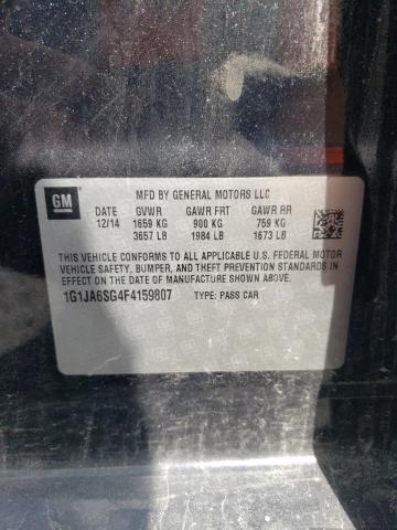 1G1JA6SG4F4159807 - 2015 CHEVROLET SONIC LS Qara foto 12