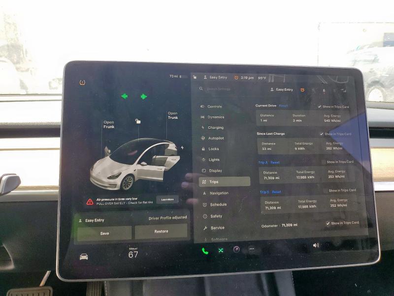 5YJ3E1EB7MF065014 - 2021 TESLA MODEL 3 Ağ foto 9