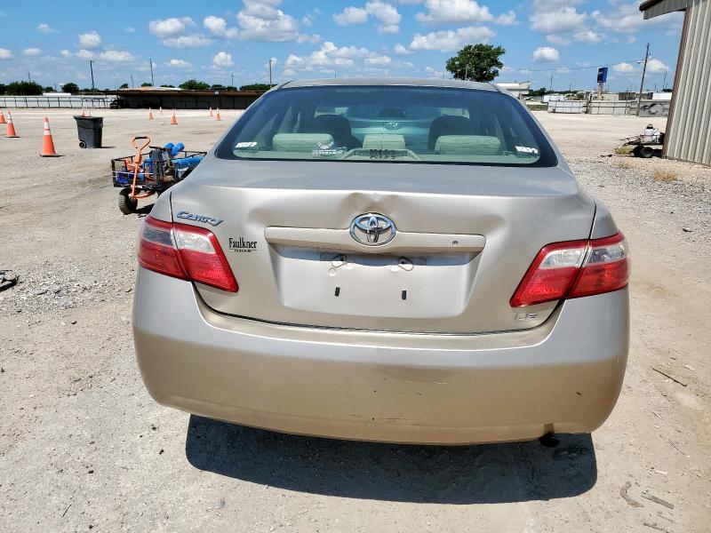 4T1BE46K97U700012 - 2007 TOYOTA CAMRY CE GOLD photo 6
