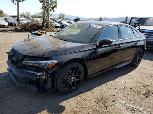 2HGFE2F56NH591868 - 2022 HONDA CIVIC SPORT შავი ფოტო 1